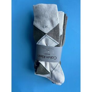Calvin Klein Stretch Crew Argyle Style Socks